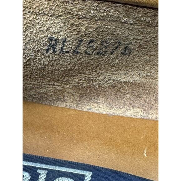 Vintage Polo Ralph Lauren Men's 7.5 E Alston Leather Penny Loafer Chestnut Brown - Picture 12 of 16